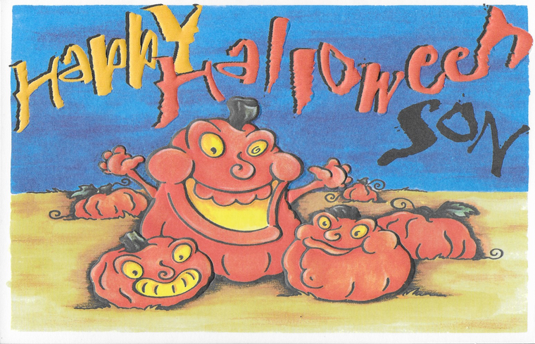 Happy Halloween Son Greeting Card