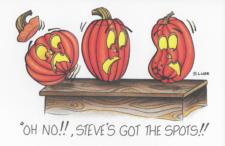 The Spots Halloween Greeting Card