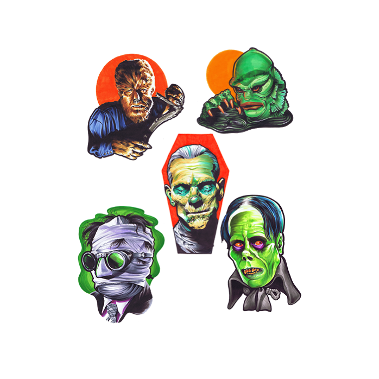 Universal Classic Monsters Wall Decor Series 1 Set