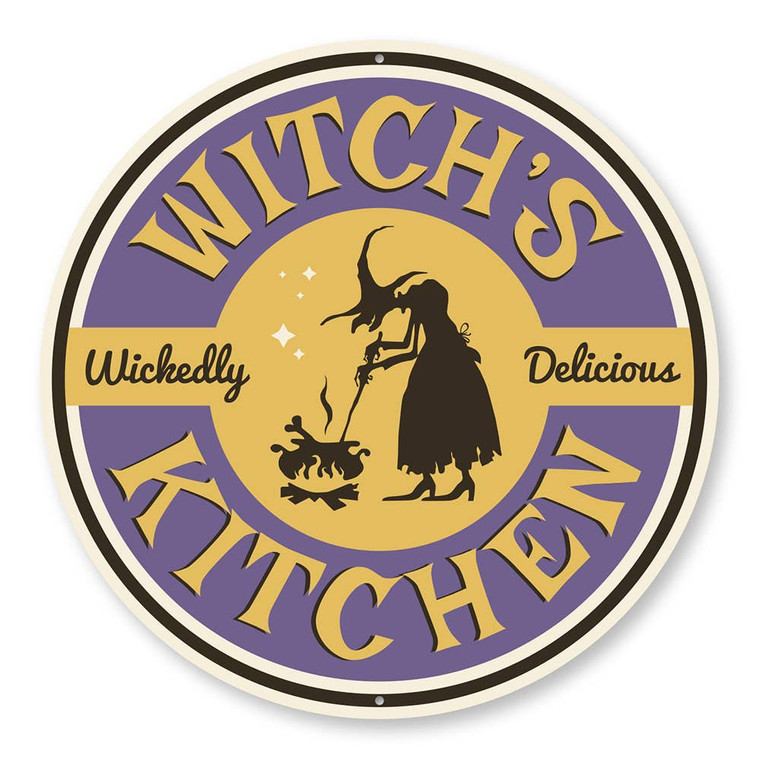 Wickedly Delicious Witch's Kitchen Tin Sign