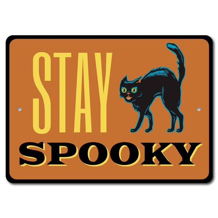 Stay Spooky Cat Tin Sign