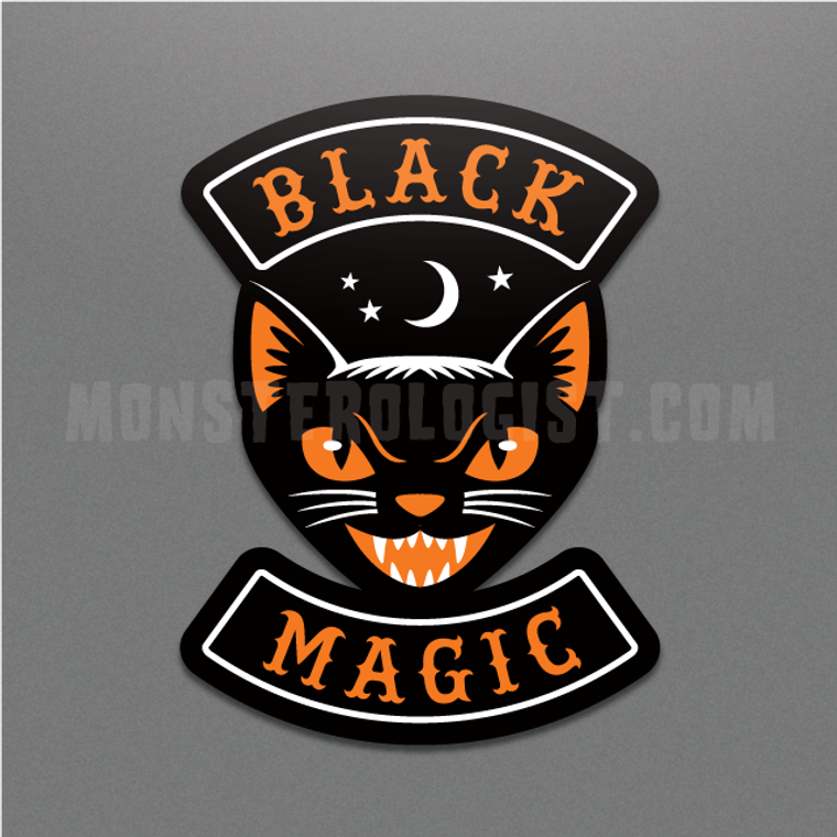 Black Magic Motorcycle Club Halloween Sticker