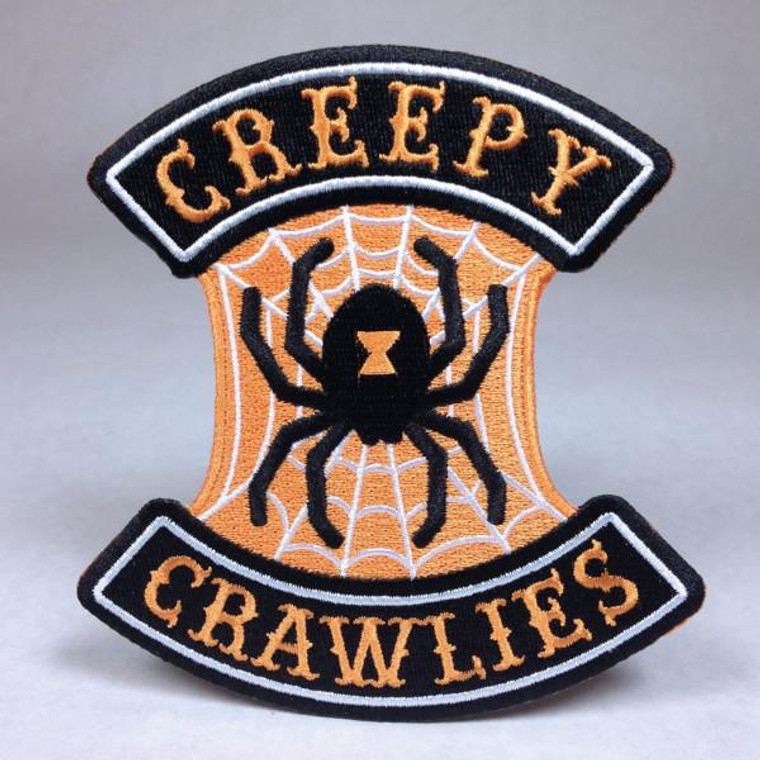 Creepy Crawlies Spider Halloween Biker Patch