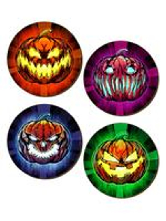Evil Pumpkins 4 Piece Coaster Set