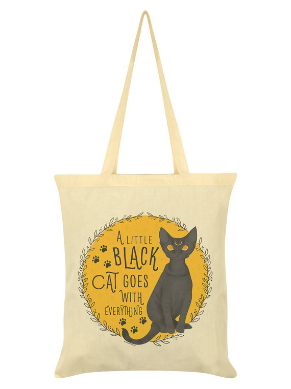 A Little Black Cat Goes With Everything Tote Bag