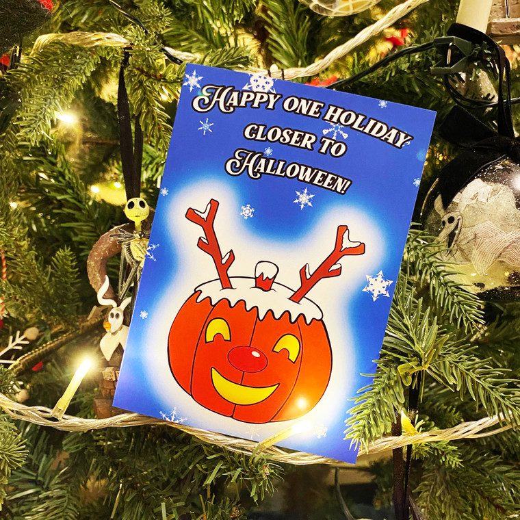 One Holiday Closer to Halloween Creepmas Greeting Card From October 31st