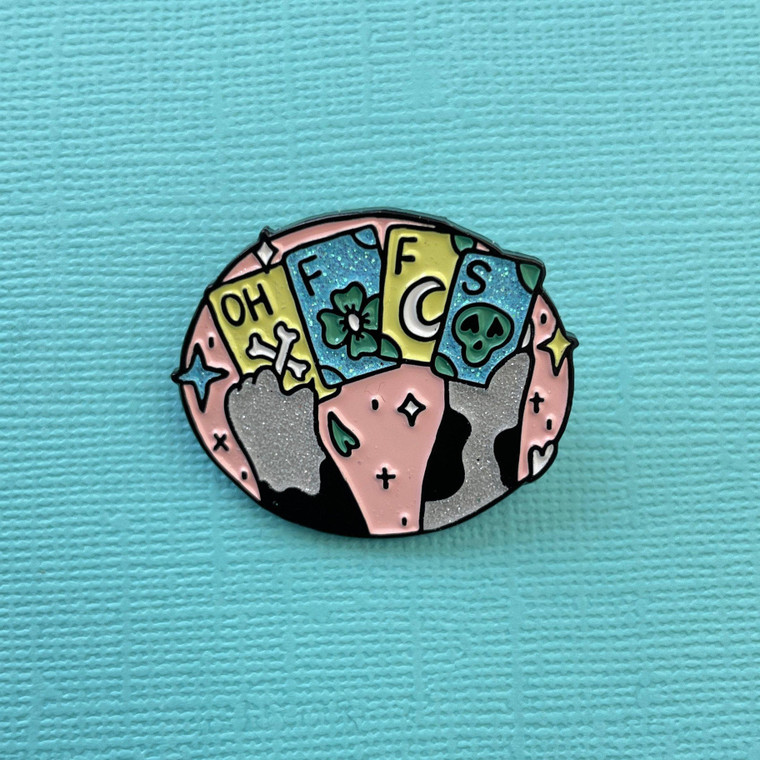 Kitty Poker Night Enamel Pin