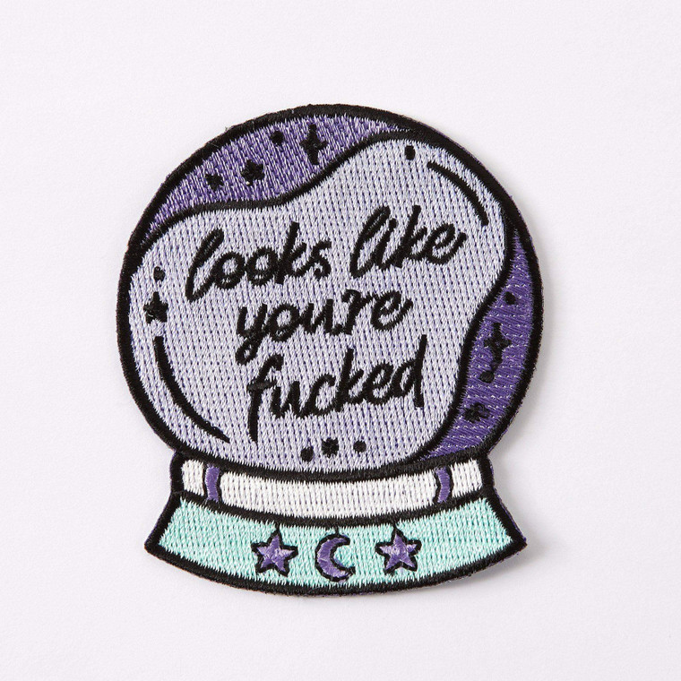 Looks Like You're Fucked Embroidered Iron-on Patch