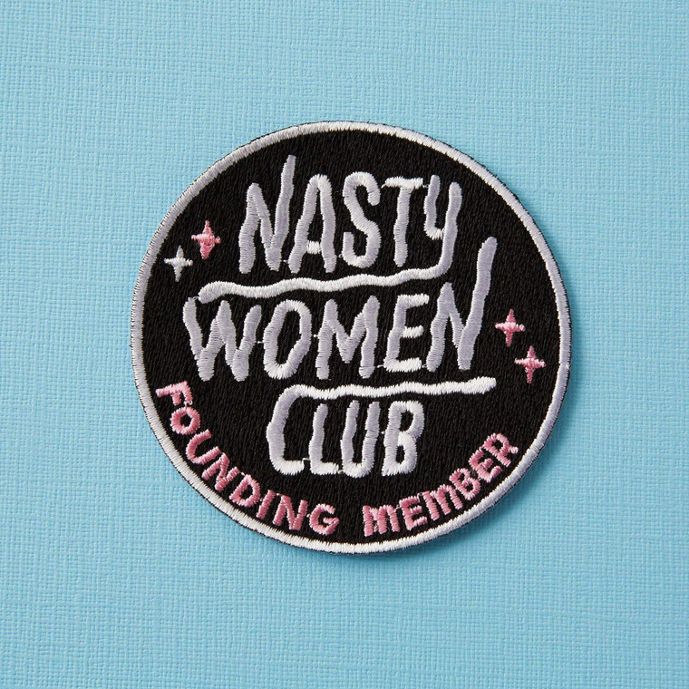 Nasty Women Club Embroidered Iron-on Patch