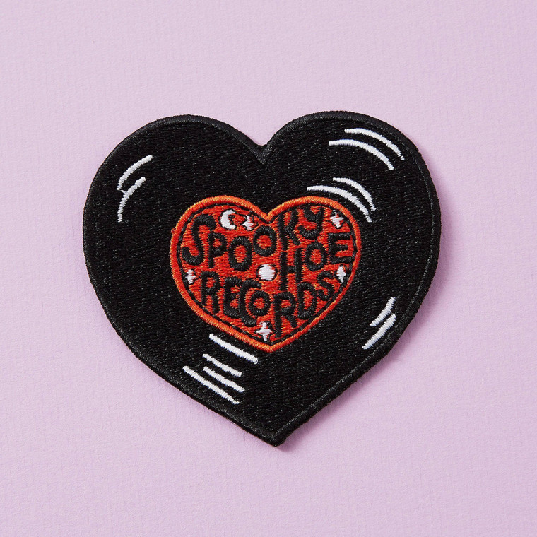 Spooky Hoe Records Embroidered Iron-on Patch