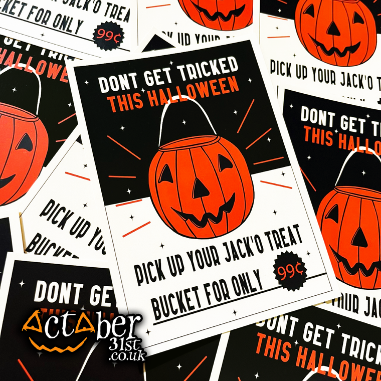 Don't Get Tricked Jack'O Postcard