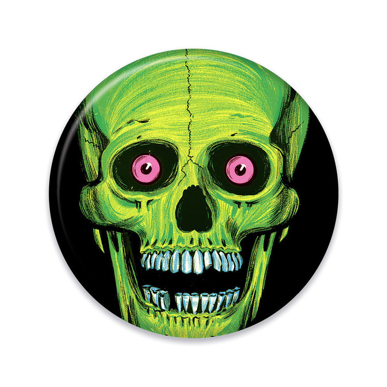 Vintage Halloween Beistle Skull Badge