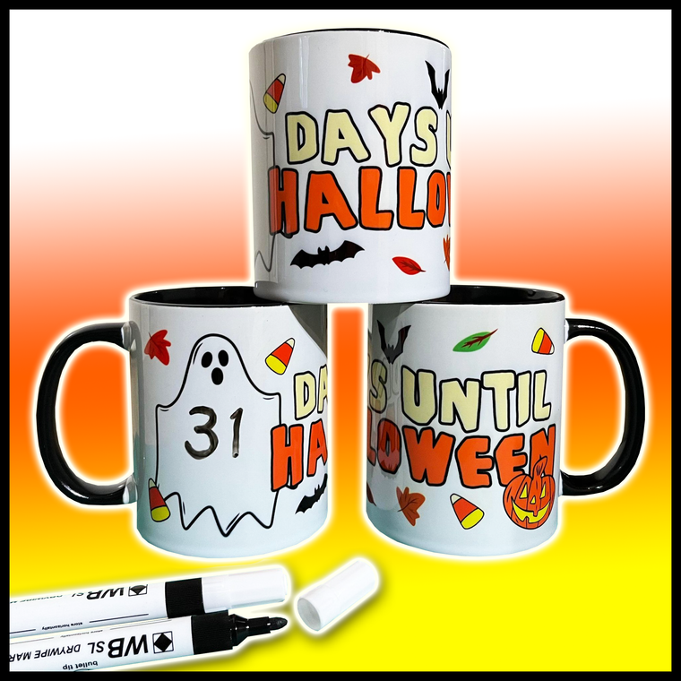 Ghost Countdown to Halloween Mug