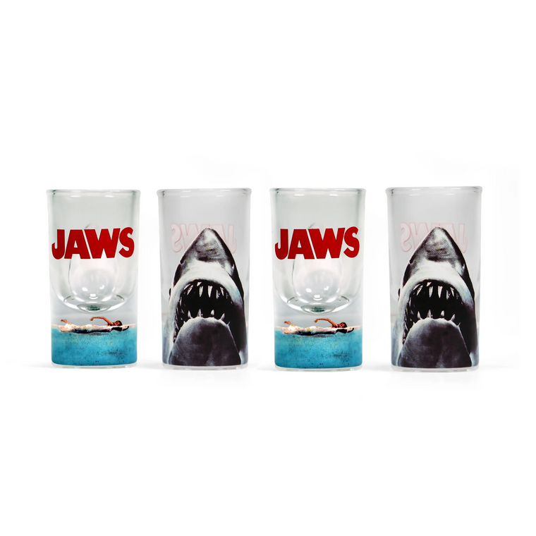 Set of 4 Jaws Shot Glasses