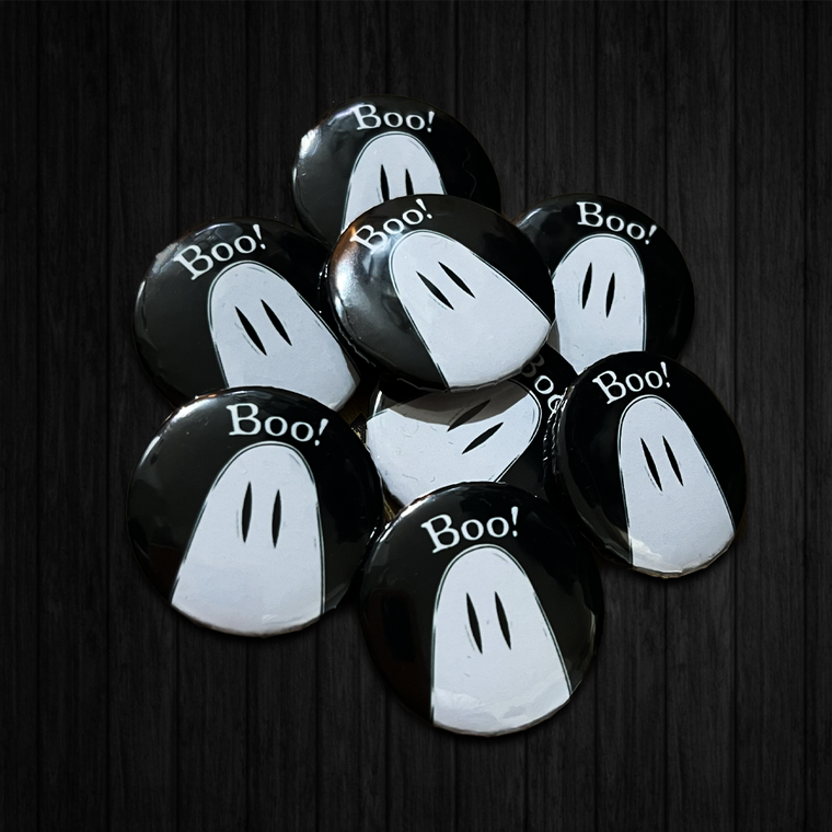 BOO Ghost 25mm Badge