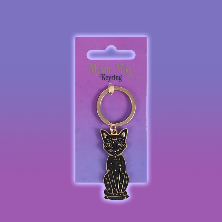 Mystic Mog Cat Keychain