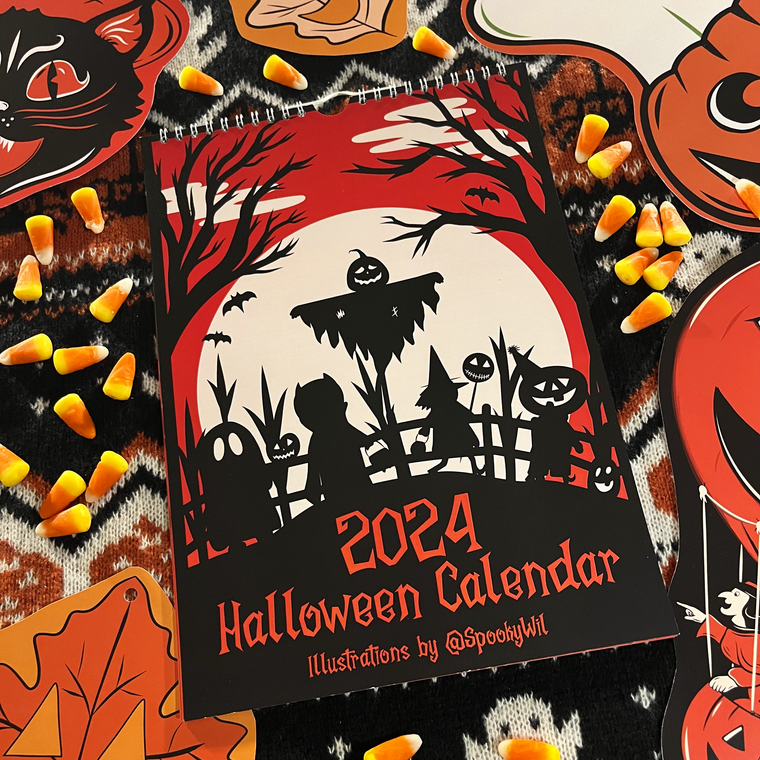 2024 Halloween A4 Wall Calendar