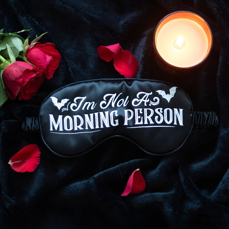 I'm Not A Morning Person Satin Eye Mask