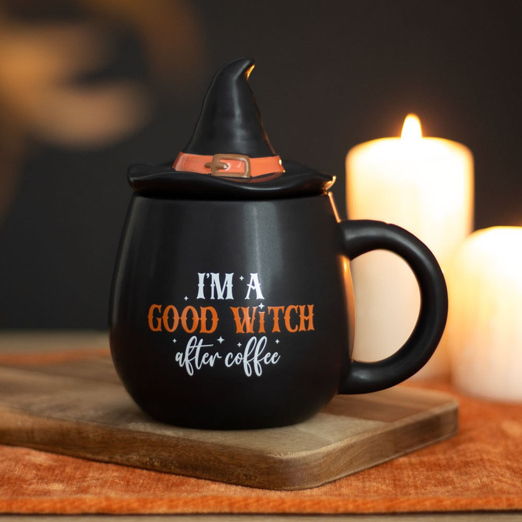 I'm A Good Witch After Coffee Topper Mug