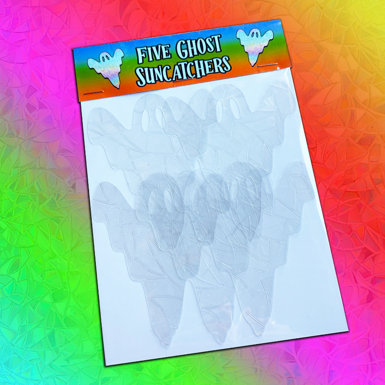 Set Of Five Ghost Suncatchers