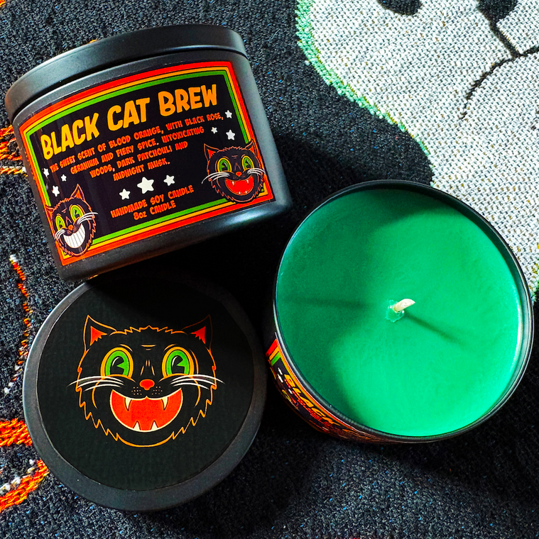 Black Cat Brew Candle