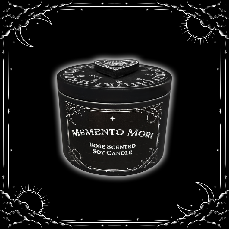 Memento Mori Rose Scented Planchette Spinner Candle