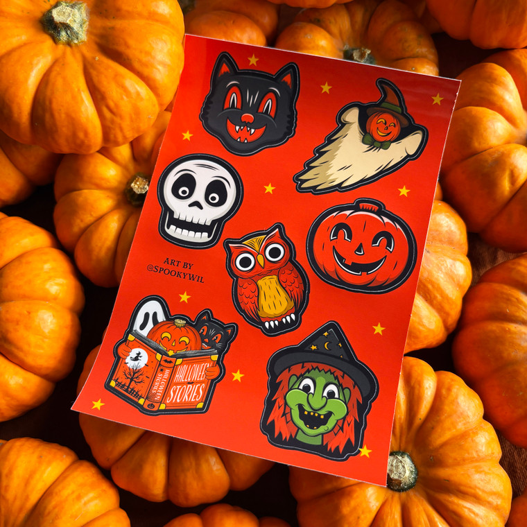 Trick or Treat Halloween Sticker Sheet
