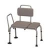 PADDED TRANSFER BENCH WITH DETACHABLE BACK