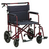 22" Bariatric Aluminum Transport Chair