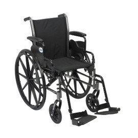 Cruiser III Wheelchair 20" Seat, Footrests, Flip-Back Arms Cruiser III Wheelchair 20" Seat, Footrests, Flip-Back Arms
