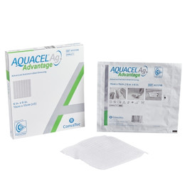 Foam Dressing Aquacel® 4 X 4 Inch With Border Waterproof Film Backing Silicone Adhesive Square Sterile