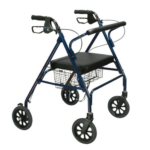 Bariatric 4 Wheel Rollator Go-Lite Blue Steel Frame