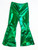 Flare Pants - Green Pleather