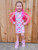 Mesh Sleeve Dress - Pink Doll