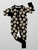 Bamboo Zip-jammies - Black & Cream Floral