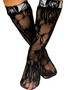Black Lace Knee Socks