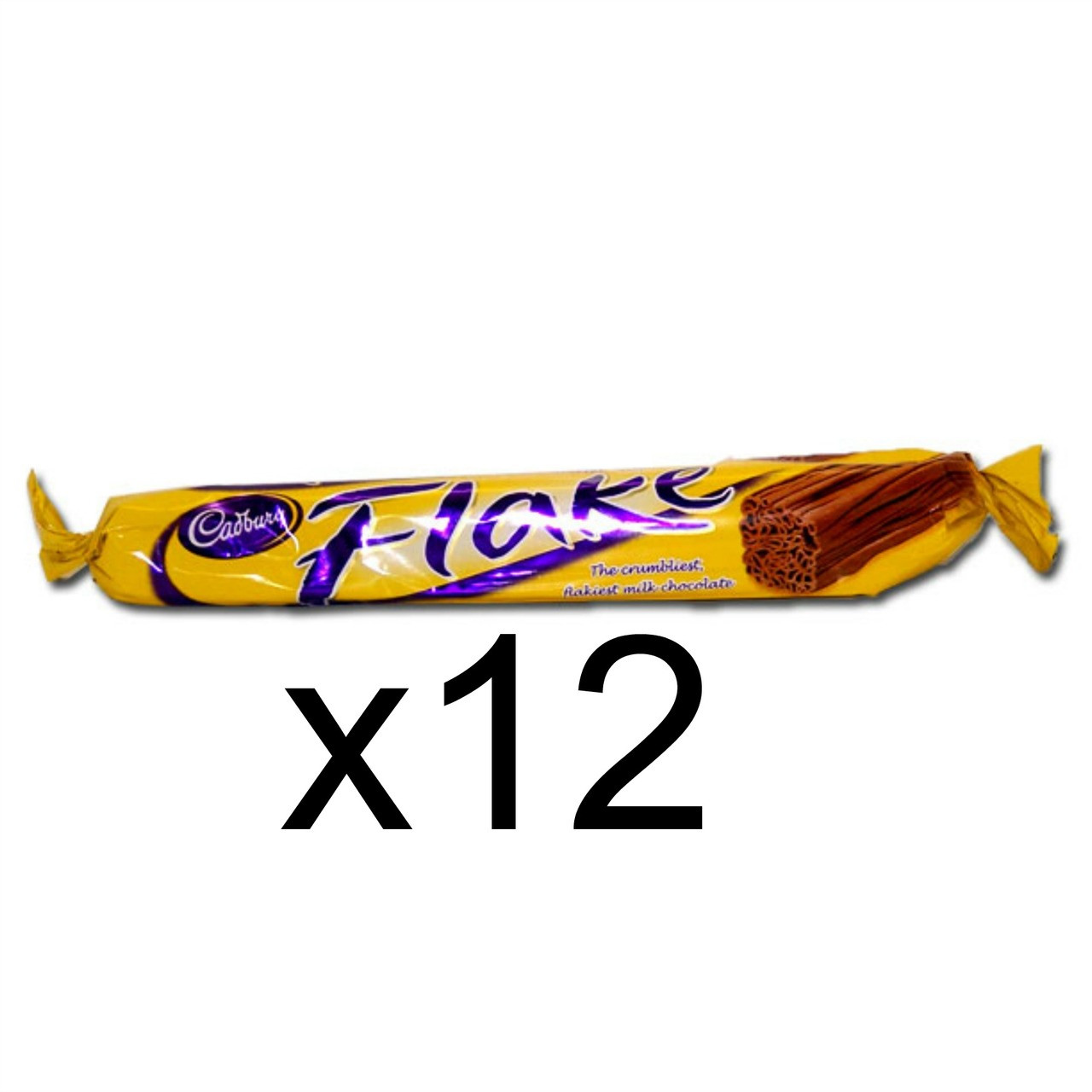 Cadbury Flake Bar | Total 4 bars of British Chocolate Candy - Cadbury Flake