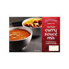 Mayflower Chinese Style Medium Curry Sauce Mix 255g, Vegan Chinese