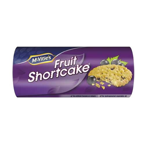 McVities Fruit Shortcake 200g
Sweet shortcake biscuits with currants
ALLERGENS: Wheat, Oatmeal McVities Fruit Shortcake 200g
Sweet shortcake biscuits with currants
ALLERGENS: Wheat, Oatmeal