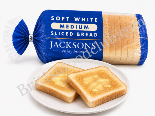 Jackson's British White  Medium Sliced Bread 800g