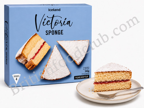 Iceland Victoria Sponge Cake 375g (frozen shipping required ( Choose 6 - 10 items to fill cooler))