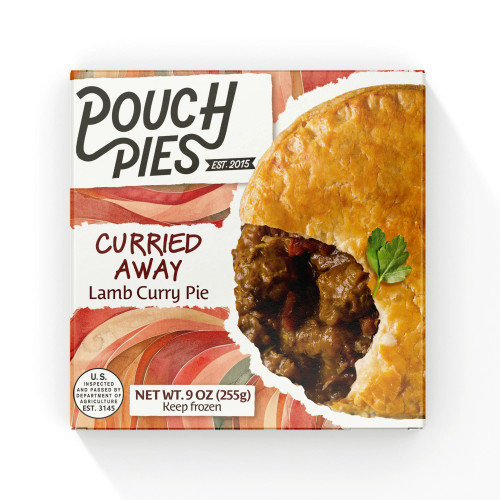 Pouch Pies - Lamb Curry 9oz x8 
Tender pieces of lamb cooked in an authentic Indian curry.