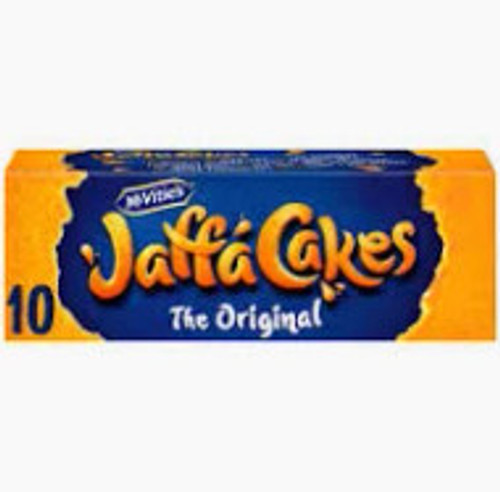 McVitie's Jaffa Cakes 110g
With the dark chocolate on the top, light sponge cake on the bottom, and the perfect orangey bit right in the middle!
ALLERGENS: Milk, Soya, Wheat, Egg