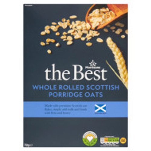 Morrisons The Best Whole Rolled Scottish Porridge Oats 750g
Premium Scottish oat flakes. Delicious with fresh fruit and drizzle of honey. Morrisons The Best Whole Rolled Scottish Porridge Oats 750g
Premium Scottish oat flakes. Delicious with fresh fruit and drizzle of honey.