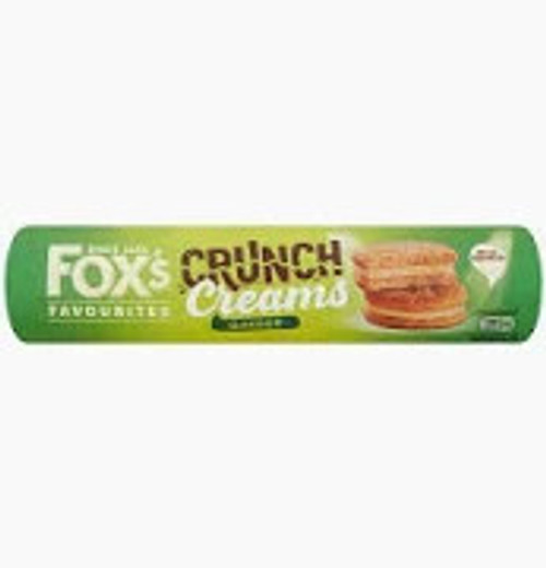 Fox's Ginger Crunch Creams 200g 
With 2 crunchy ginger biscuits compressed together by a refreshing layer of vanilla ginger cream...you are ready for a cuppa!
ALLERGENS: Milk, Wheat, Soya Fox's Ginger Crunch Creams 200g 
With 2 crunchy ginger biscuits compressed together by a refreshing layer of vanilla ginger cream...you are ready for a cuppa!
ALLERGENS: Milk, Wheat, Soya