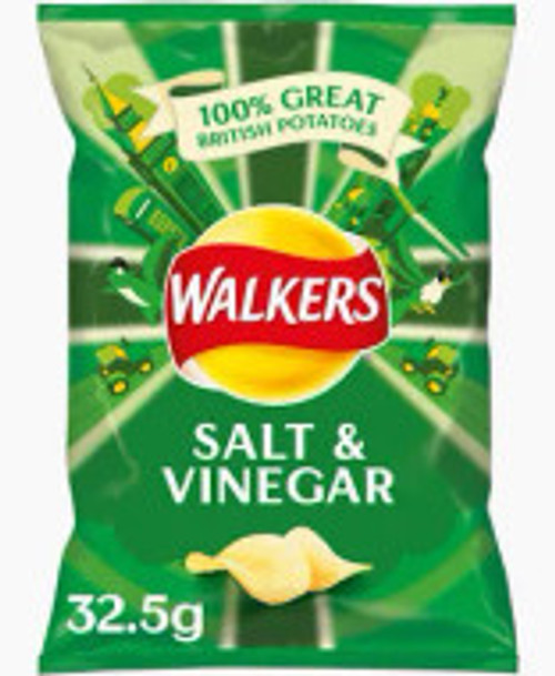 Walkers Salt & Vinegar Crisps 32g x35
100% British potatoes. Salt & Vinegar is a popular variety and earn many votes as the finest crisp flavour of all! Walkers Salt & Vinegar Crisps 32g x35
100% British potatoes. Salt & Vinegar is a popular variety and earn many votes as the finest crisp flavour of all!