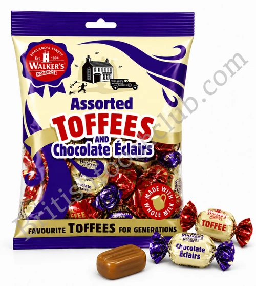 Walker's Nonsuch - Assorted Toffees and Chocolate Eclairs Bag - 150g
