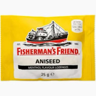 Fisherman's Friend - Aniseed Flavour 25g 
The second flavour launched by Fisherman's Friend. Strong Aniseed aroma to inspire enthusiasm and fresh breath!