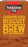 Yorkshire Caramelised Biscuit Brew 40's 
Now you can have you tea and biscuits at the same time! 
This magical tea tastes just like a delicious caramelised biscuit without all the crumbs!