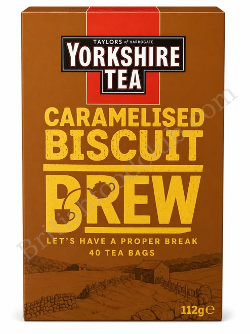 Yorkshire Caramelised Biscuit Brew Tea Bags 40's - 112g